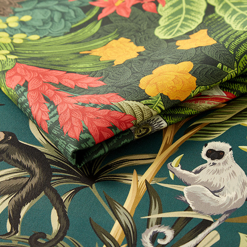 Outdoorstof Canvas eksotiske planter – mørkegrøn,  image number 5