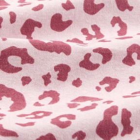 Bomuldsflonel leopardprint &ndash; rosa/pink, 
