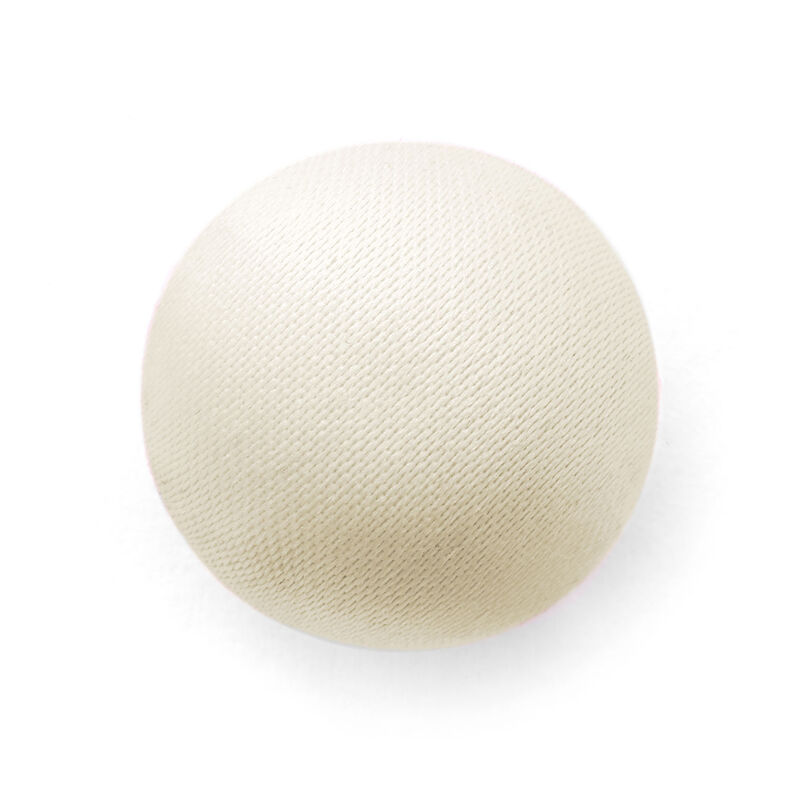Betrukket knap, Duchesse-Satin – creme,  image number 1