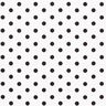 Bomuldspoplin store prikker – hvid/sort,  thumbnail number 1