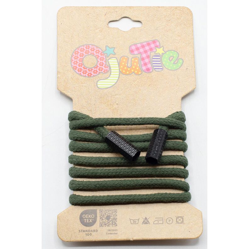 Bomuldskordel Inkl. Kordelende [1,15 m | Ø 5mm] – pinje,  image number 1