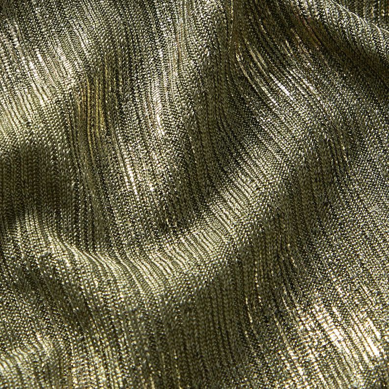 Finstrik guld zigzag – kaki/gold metallic,  image number 2