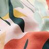 Dekorationsstof Halvpanama abstrakte planter – natur/lys mint,  thumbnail number 2