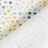 Bomuldspoplin, farverige trekanter – hvid,  thumbnail number 4