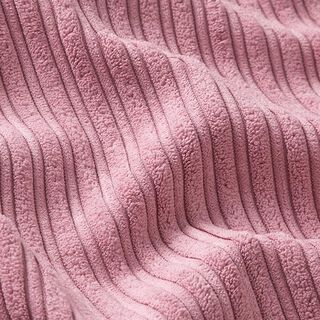 Bred fløjl med fluffy pels på indersiden ensfarvet – rosa, 