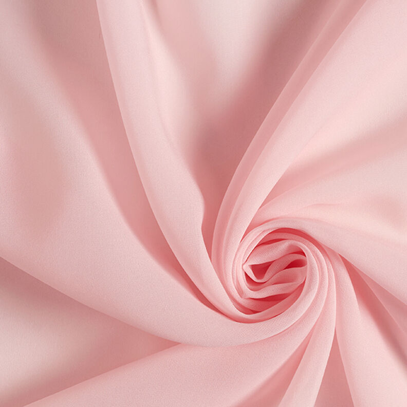 Silkechiffon – lys rosa,  image number 1