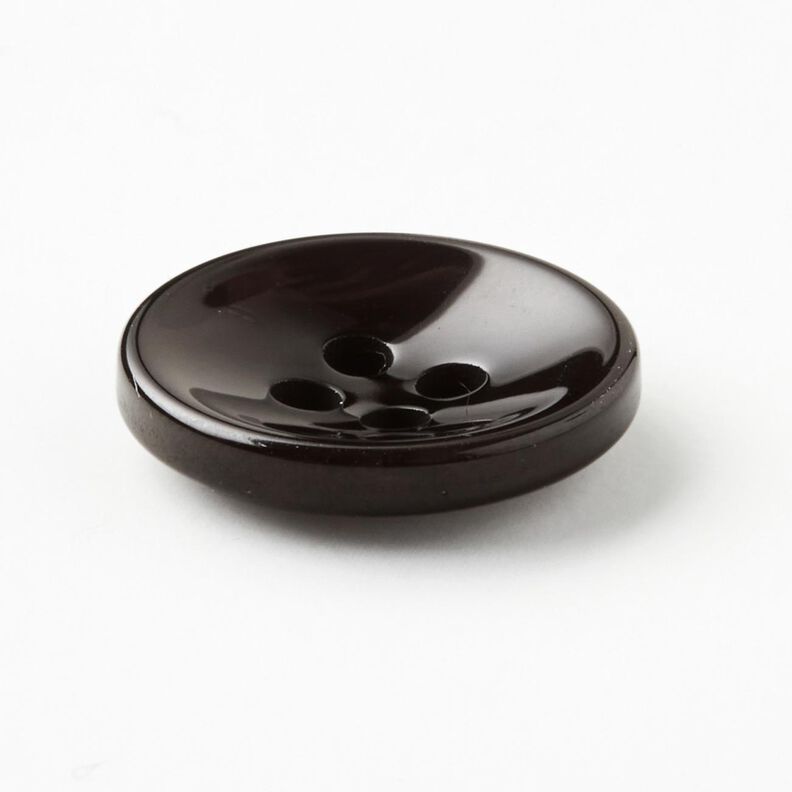 4-huls knap marmoreret [Ø 15 mm] – sort,  image number 2