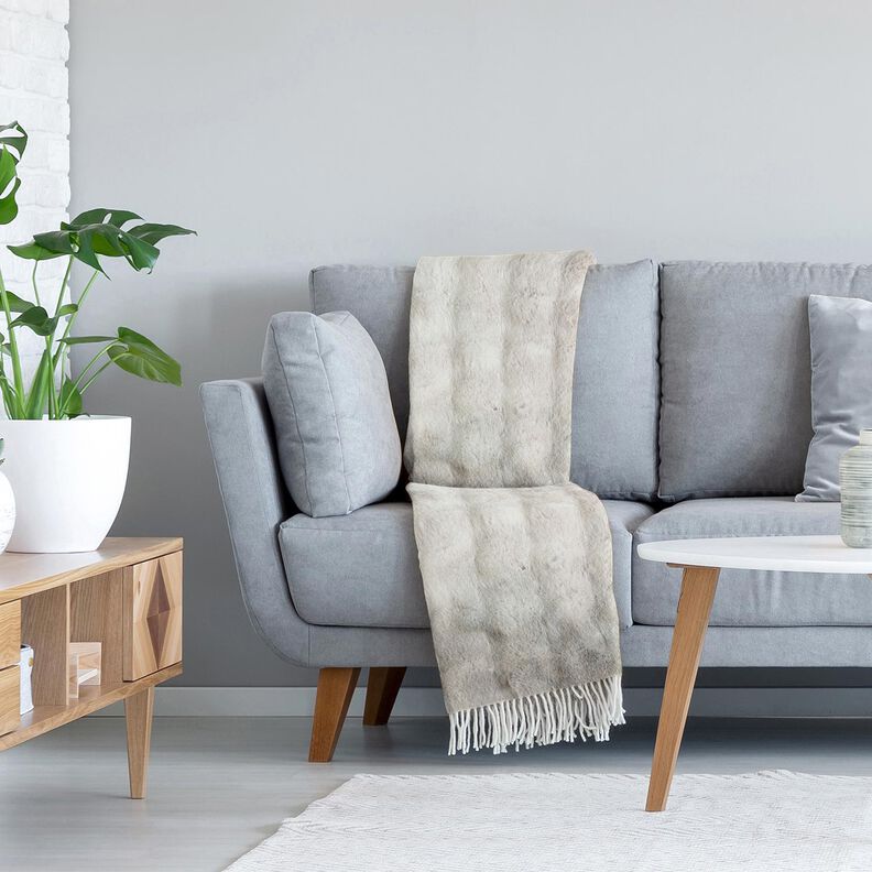 Kunstpels langt h&aring;r med farveforl&oslash;b &ndash; s&oslash;lvgr&aring;,  image number 5