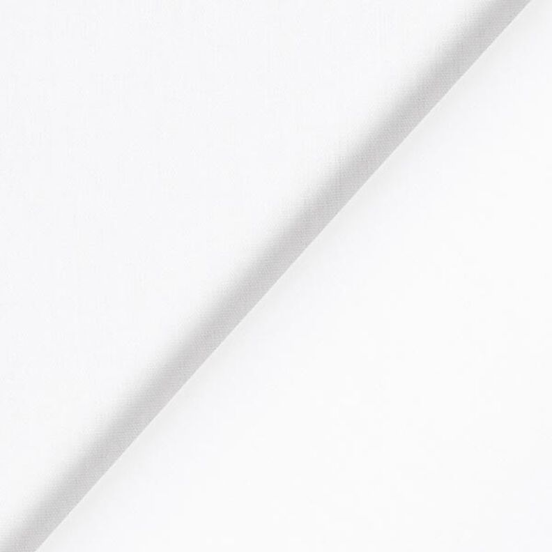Bomuldspoplin Ensfarvet – hvid,  image number 5