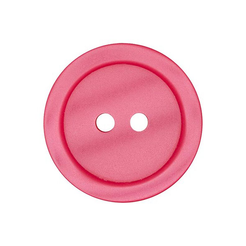 Plastknap 2-huls Basic - pink,  image number 1