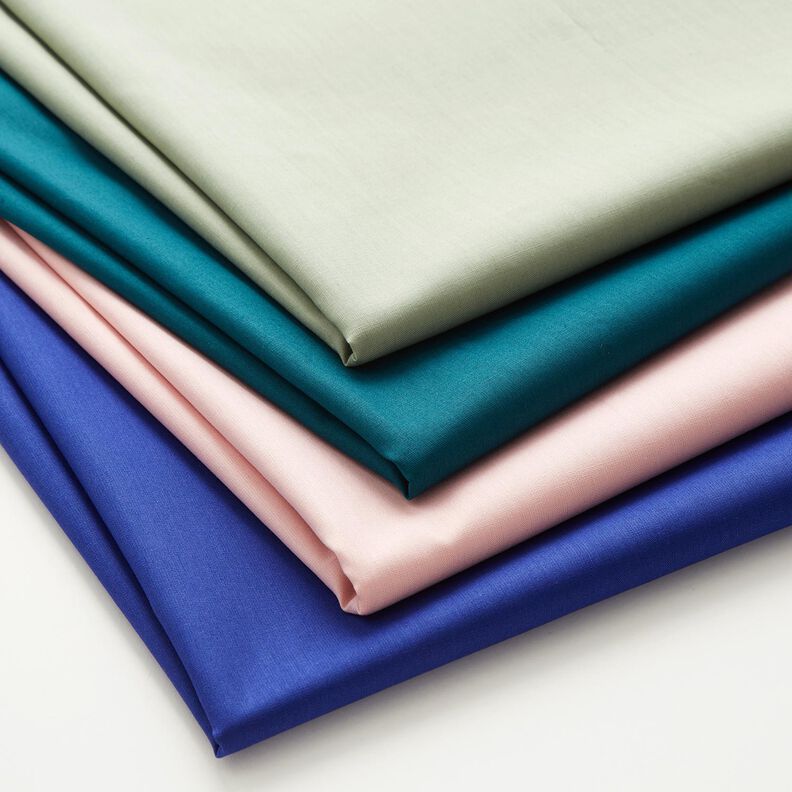 Bomuldspoplin Ensfarvet – reed,  image number 4