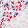 Bomuldsjersey Sommerblomster digitaltryk &ndash; hvid/intens pink,  thumbnail number 4