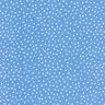 Bomuldsstof Cretonne fine prikker – blå,  thumbnail number 1