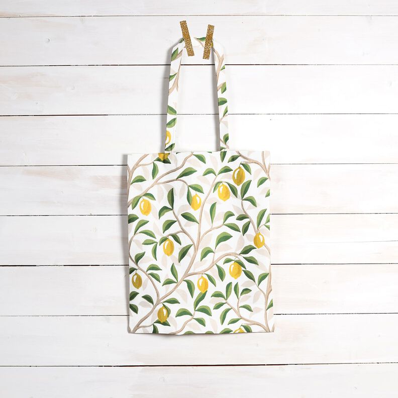 Imprægneret voksdug malede citroner – hvid/Citrongul,  image number 9