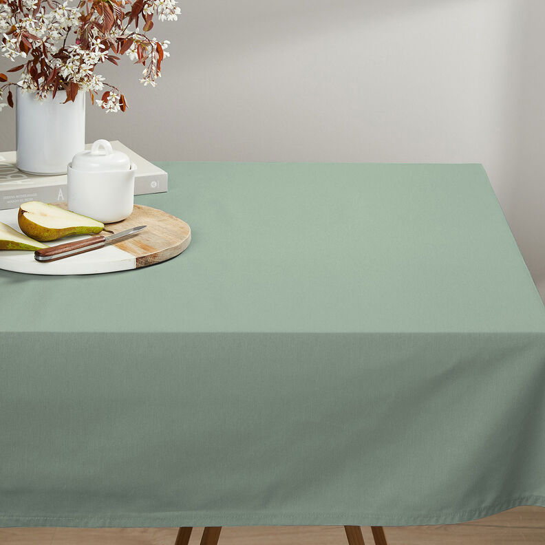 Bomuldsstof Cretonne Ensfarvet – reed,  image number 5