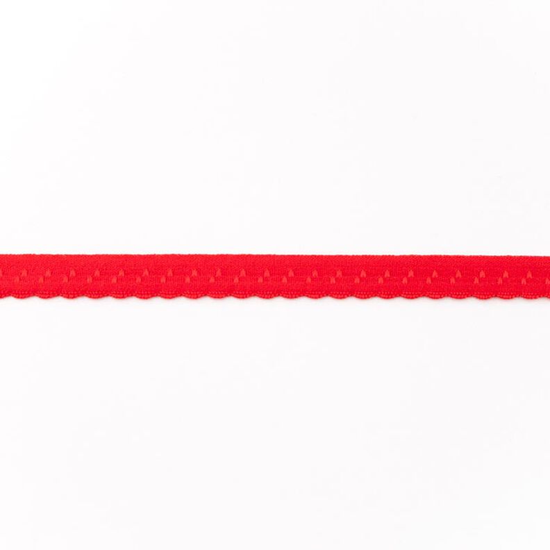 Elastisk indfatningsbånd Blonder [12 mm] – rød,  image number 1