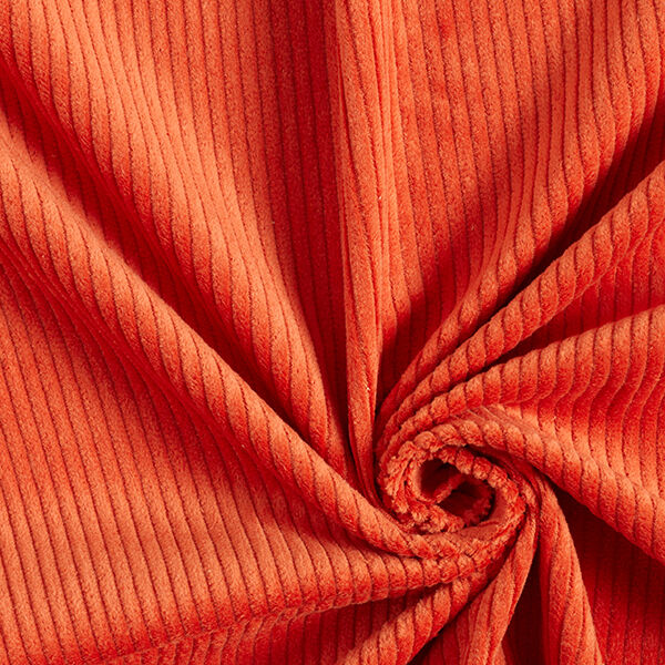 Bred cord forvasket Ensfarvet – orange,  image number 1