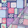 Bomuldspoplin patchwork | Poppy Fabrics – jeansblå/pink,  thumbnail number 4