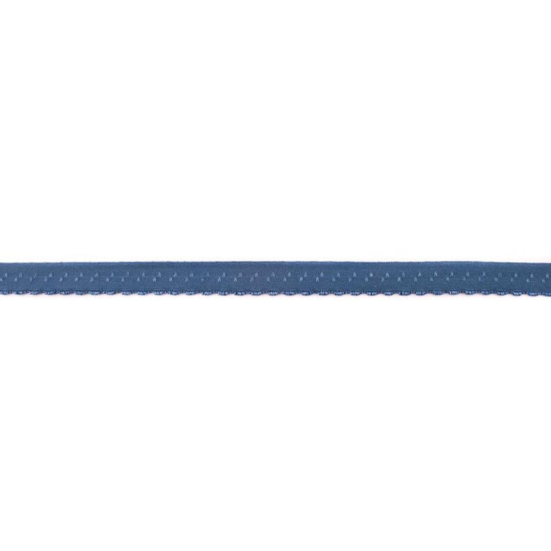 Elastisk indfatningsbånd Blonder [12 mm] – jeansblå,  image number 1