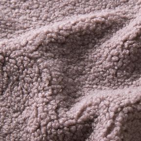 Polsterstof fåreskindslook – lilla-grå, 