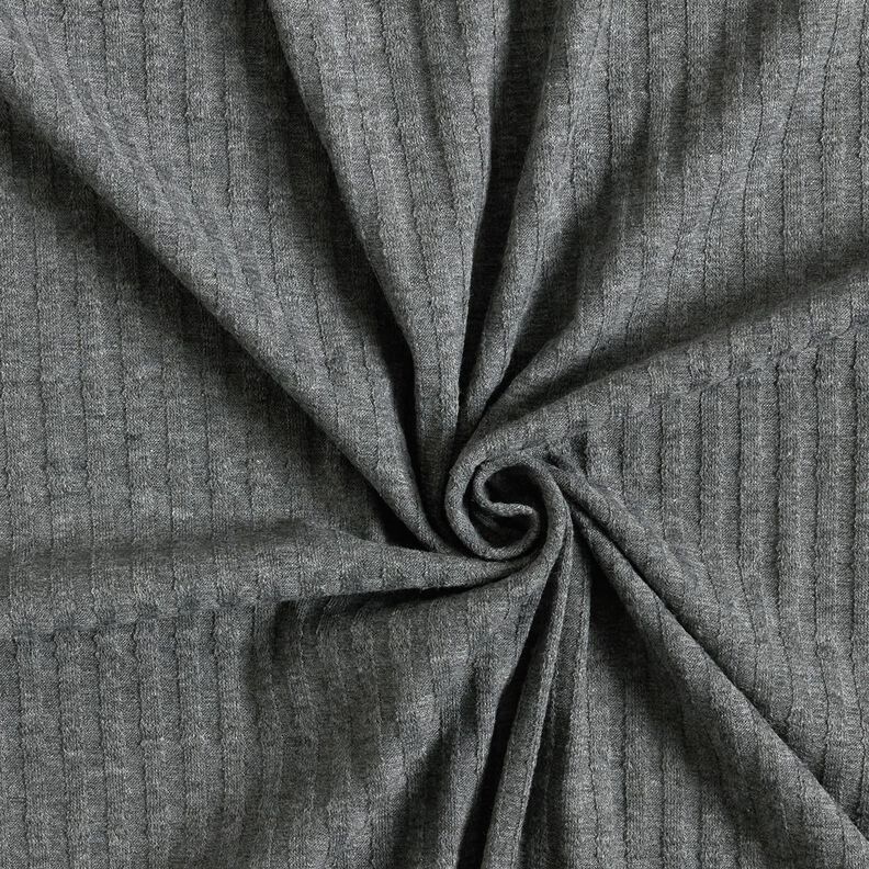 Rib-jersey strikkemønster – mørkegrå,  image number 3