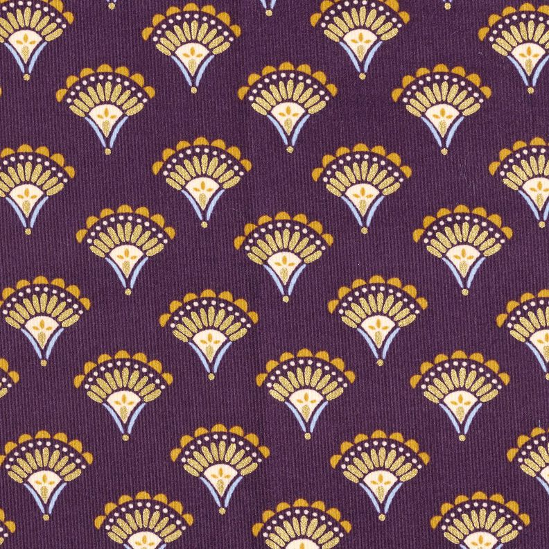 Babyfløjl Glittervifter – aubergine,  image number 1