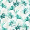 Dekorationsstof Panama palmeblade &ndash; hvid/smaragdgr&oslash;n,  thumbnail number 1