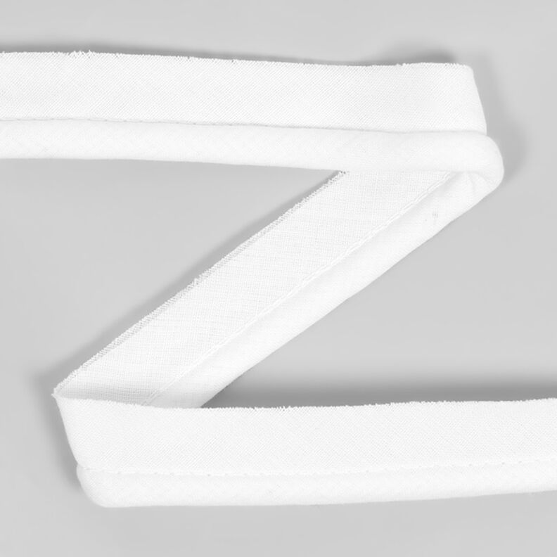 Pipingbånd af bomuld [20 mm] - hvid,  image number 1