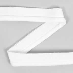 Pipingbånd af bomuld [20 mm] - hvid, 