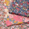 Bomuldsstof Cretonne små retroblomster – hvid/rosa,  thumbnail number 5