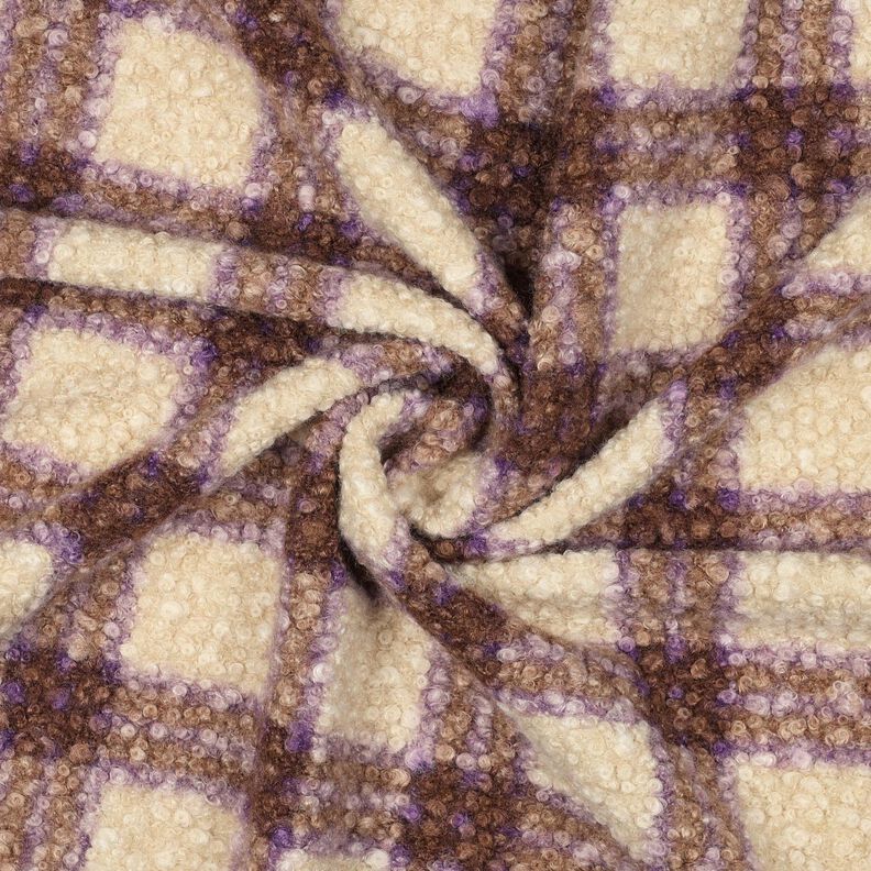 Strick-Bouclé Tern – grøn/uldhvid,  image number 3