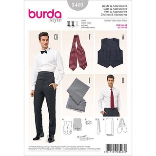 Vest / Accessoires, Burda 3403, 
