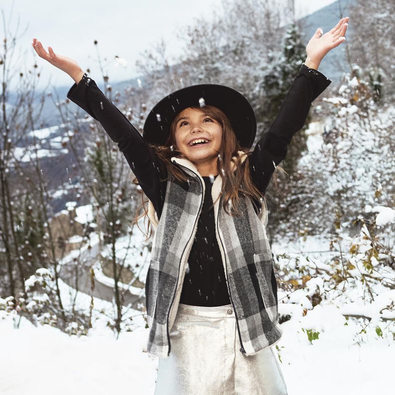 frakkeflannel ternet | Katia Fabrics – tågegrå/antiksølv,  image number 5