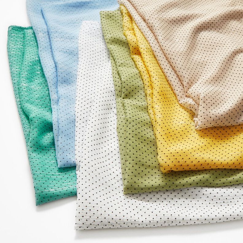 Chiffon glitterstriber og prikker – syren,  image number 6