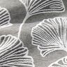 Dekorationsstof Jacquard stor ginkgo – granit/elfenben,  thumbnail number 5
