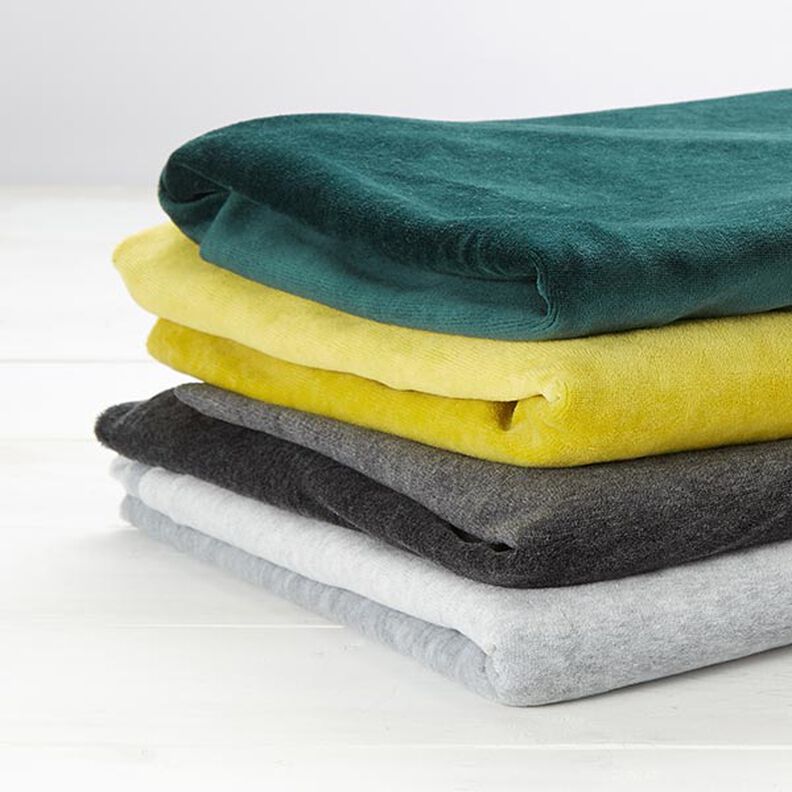 Nicki stof Ensfarvet – mint,  image number 5