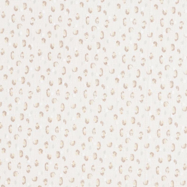 Fin bomuldsbatist ajoure dobby leopardprint – hvid/anemone,  image number 1