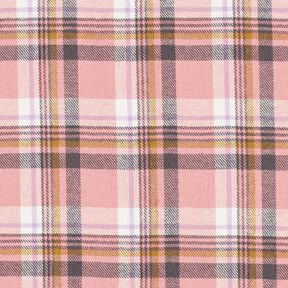 Bomuldsflonel tern – gammelrosa/antiksølv, 