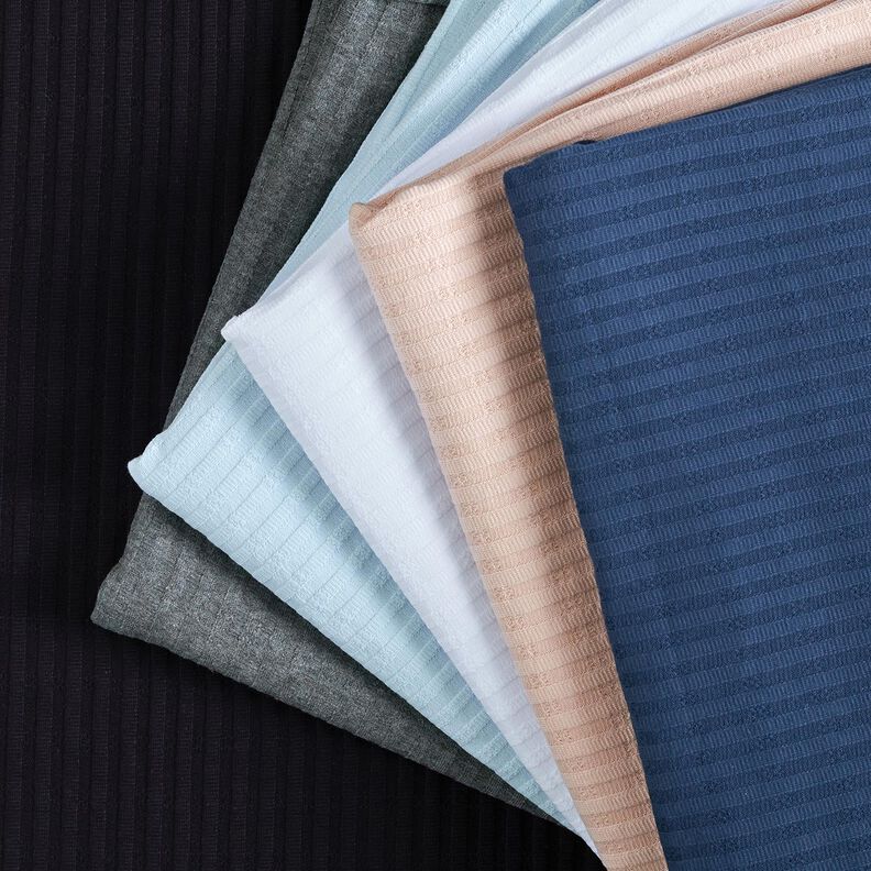 Rib-jersey strikkemønster – mørkegrå,  image number 5