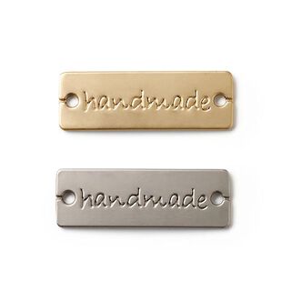 Pins "handmade" [ 3 x 1 cm ] | Prym – sølv metallisk/guld, 