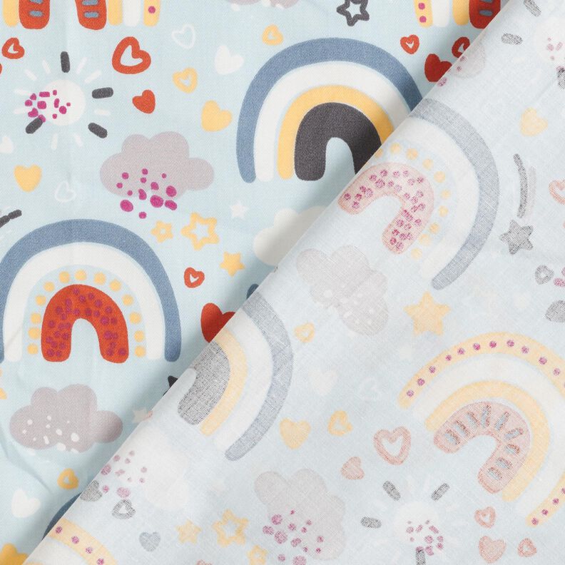 Poplin regnbue – lyseblå,  image number 4