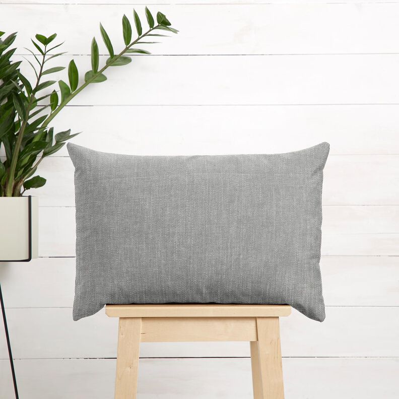 Polsterstof chenille-stof – lysegrå,  image number 8