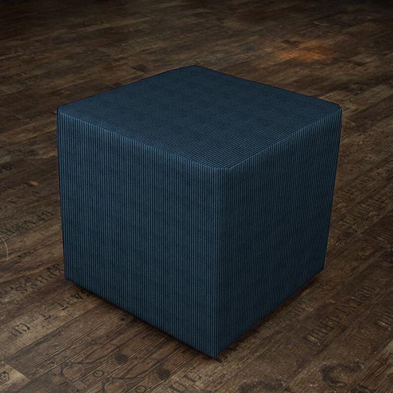 Polsterstof Fløjslook Fjord – natblå,  image number 6