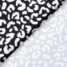 Badetøjsstof Abstrakte leopardpletter – sort-blå/hvid,  thumbnail number 4