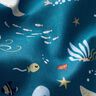 GOTS Bomuldspoplin undervandsverden – havblå,  thumbnail number 2
