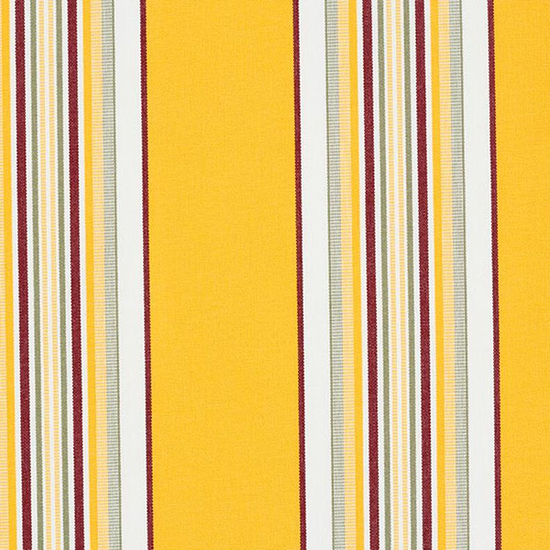 Markisestof brede og smalle striber – solgul/hvid,  image number 1