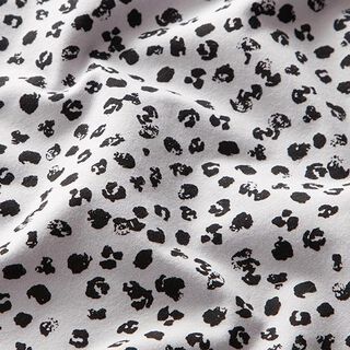 Bomuldsjersey gepardprint – tågegrå, 