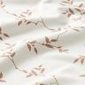 Bomuldsjersey bladranker &ndash; elfenben/lysebrun,  thumbnail number 2