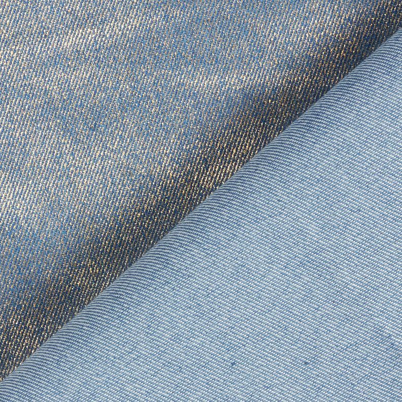 Denim stretch metallic – jeansblå/sølv metallic,  image number 4
