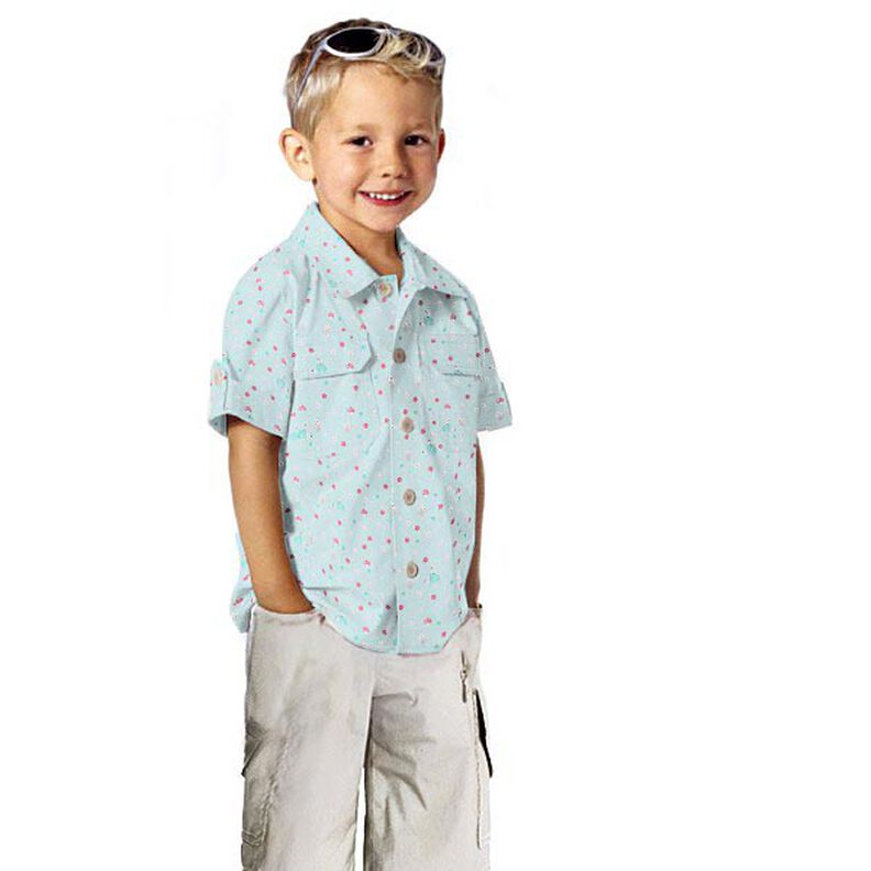 Poplin pindsvin og svampe – babyblue,  image number 5